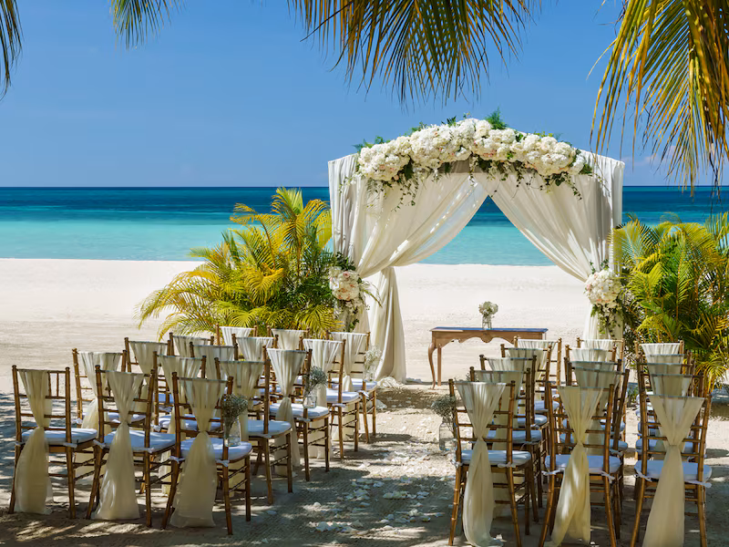 Couples Swept Away — Beach Gazebo